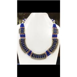 Tibet Natural Stone Tribal Queen Royal Necklace