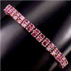 Natural Top Rich Pink Tourmaline 100.83 Ct Bracelet