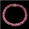 Image 2 : Natural Top Rich Pink Tourmaline 100.83 Ct Bracelet