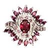 Image 1 : Natural Top Pink Raspberry Rhodolite Garnet Ring