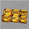 Natural Golden Yellow Citrine 6 Pcs {Flawless-VVS1}
