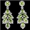 NATURAL AAA GREEN PERIDOT Earrings