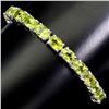 Natural Top Rich Green Peridot 83 Cts  Bracelet