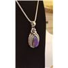 Image 3 : GORGEOUS 7.75 CT ARIZONA LAVENDER TURQUOISE PENDANT .