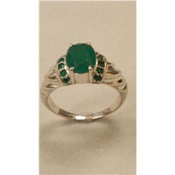 GORGEOUS 3.5 CT NATURAL EMERALD RING.