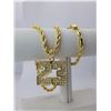Image 1 : AWESOME 14 Kt. GOLD PLATED ROPE CHAIN PENDANT