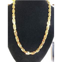 HUGE 77.8 GRAM 14 KT GOLD PLATED ROPE CHAIN