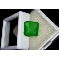 Natural Asher Cut Emerald 5.95 Ct - Certified