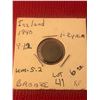 Image 1 : Rare 1940 Iceland 1 Eyria in Extra Fine Grade
