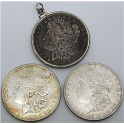 3 - CIRC OR BETTER SILVER DOLLARS;