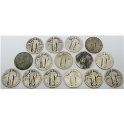 15 STANDING LIBERTY QUARTERS