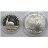Image 1 : 1986 STATUE of LIB SILVER UNC DOLLAR &
