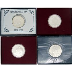 4-1982 WASHINGTON COMMEM HALF DOLLARS