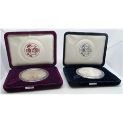 1993 & 1995 PROOF AMERICAN SILVER EAGLE
