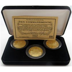 TEN COMMANDMENTS 3 COIN SET