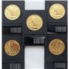 Image 2 : GOLD PLATED WALKING LIBERTY HALF DOLLARS
