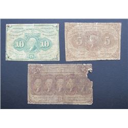 3-1862 POSTAL FRACTIONAL CURRENCY