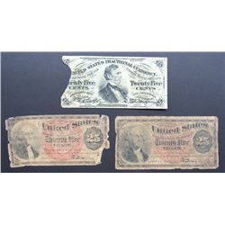 3-1863 25c FRACTIONAL CURRENCY NOTES