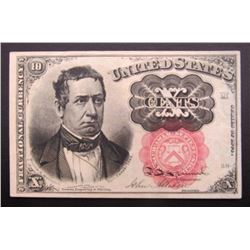 1874 UNC 10c FRACTIONAL NOTE