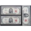 Image 1 : 3-1963 $5 RED SEAL U.S. NOTES
