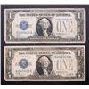 Image 1 : 2-1928A $1 FUNNY BACK SILVER CERTS