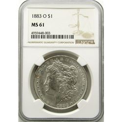 1883-O Morgan Silver Dollar $ NGC MS 61