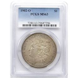 1902-O MORGAN SILVER DOLLAR PCGS MS63