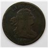 Image 1 : 1808 DRAPED BUST HALF CENT VG