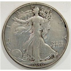 1938-D WALKING LIBERTY HALF DOLLAR
