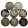 Image 1 : 8 BARBER HALF DOLLARS CIRCS