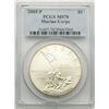 Image 1 : 2005-P MARINE CORPS SILVER DOLLAR PCGS