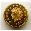 Image 1 : 1852 1/2 FRACTIONAL CALIFORNIA GOLD INDIAN