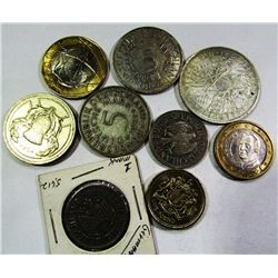 LOT of 9 FOREIGN COINS; GERMANY