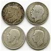 Image 1 : 4-GREAT BRITAIN ONE FLORIN SILVER COINS