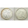 Image 1 : 1993 & 2002 AMERICAN SILVER EAGLES