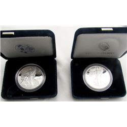 2003 & 2014 PROOF AMERICAN SILVER EAGLE