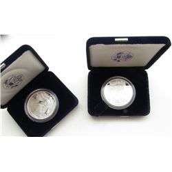 1995 & 2005 PROOF AMERICAN SILVER EAGLE