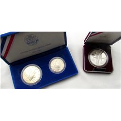 1986 STATUE OF LIBERTY 2 COIN SET PROOF