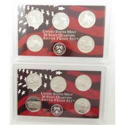 2-U.S. SIVER PROOF QTR SETS