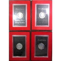 1971, 1972, 1973, 1974 SILVER PRF IKE DOLLARS
