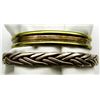 Image 1 : 2- NAVAJO STERLING SILVER CUFF BRACELETTES