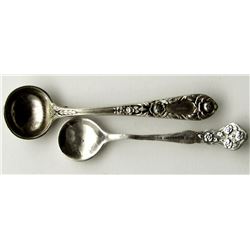 STERLING PENDANT AND BROACH SPOON LOT