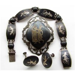 SIAM MADE ORIENTAL STERLING LOT: