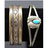 Image 1 : 2-NAVAJO STERLING SILVER BRACELETS