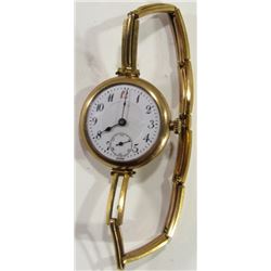 Elgin Case/ Hirsch Movt. Wristwatch 7 Jewels