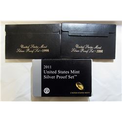 3- U.S. SILVER PROOF SETS