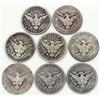 Image 2 : 8 - BARBER HALF DOLLARS
