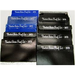 1970 thru 1979 U.S. PROOF SETS