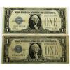 Image 1 : 2 - "FUNNY BACK" SILVER CERTIFICATES
