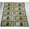 Image 1 : 10-$5 RED SEAL U.S. NOTES